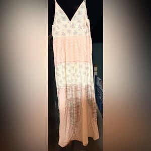 POL Floral Patchwork Maxi Dress